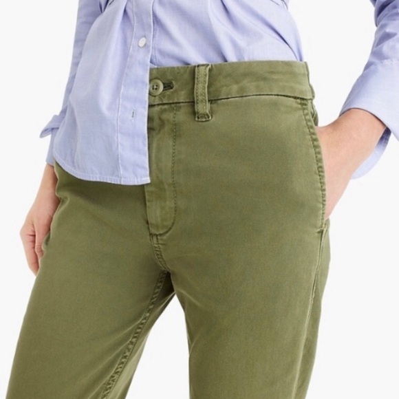 J.Crew Chino Pants Size 8 NWT 100% Cotton Sage Green i341 - Picture 2 of 5